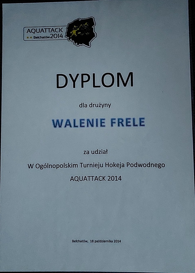 Hokej pod wodą Walenie UWH Siemianowice Śląskie