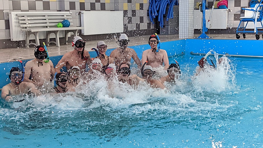 Hokej pod wodą Walenie Siemianowice Śląskie Trening II 2022